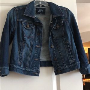 LOFT cropped denim jacket